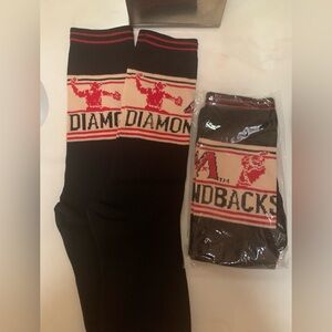 Diamondbacks Black and Red Men's Socks